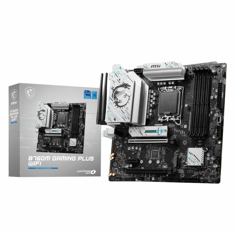 MSI B760M GAMING PLUS WIFI DDR5 Intel LGA1700 M-ATX Gaming Motherboard - Guards On Duty Shop & Security Guards