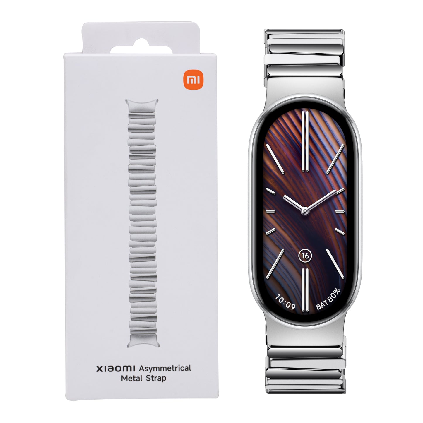 Xiaomi Smart Band 10 Asymmetrical Metal Strap – Silver - Guards On Duty Shop & Security Guards