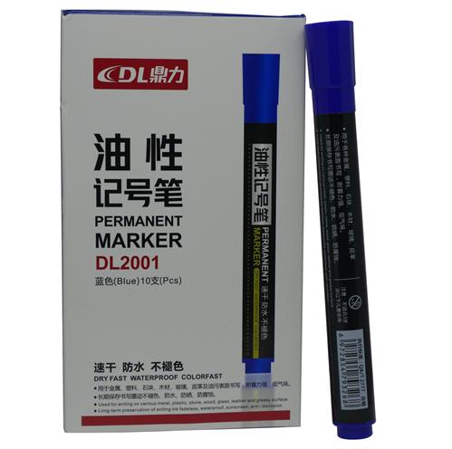 Dloffice Permanent Markers Pack Of 10 Blue
