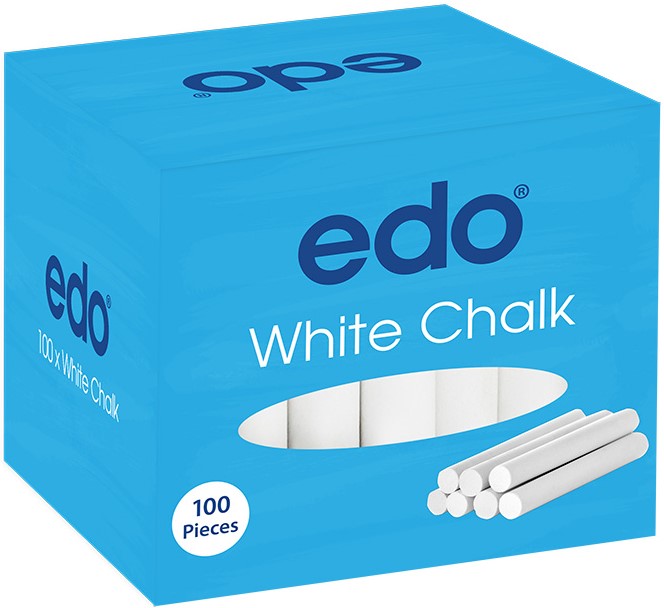 Edo 100 Pieces White Chalk