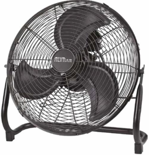 Alva Air 40cm Metal Floor Fan Matte Black
