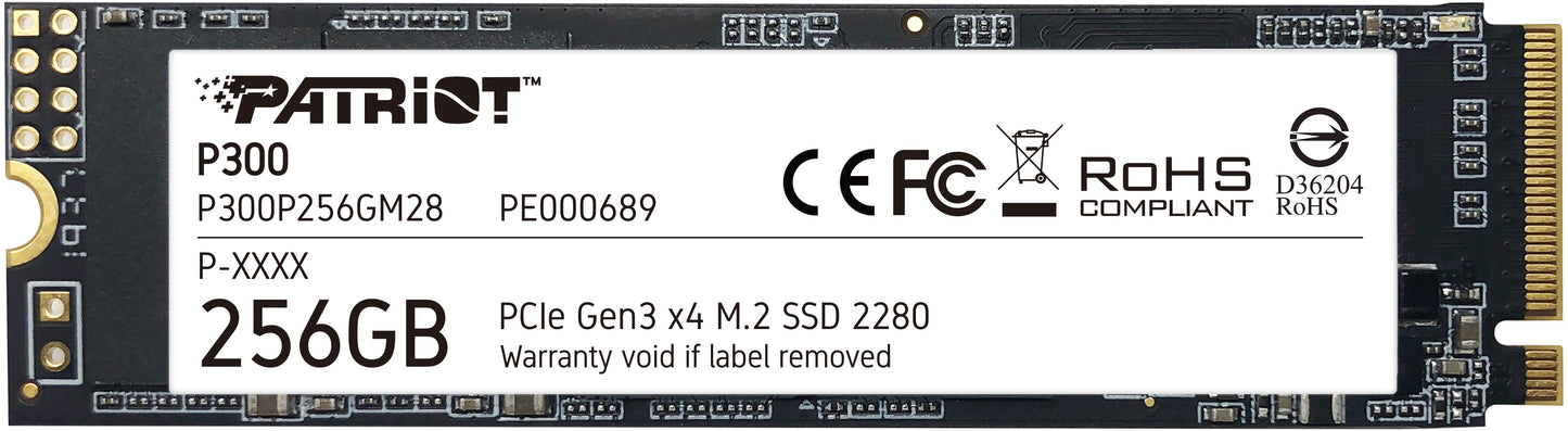 Patriot P300 M.2 Pcie Gen 3 X4 256Gb Ssd