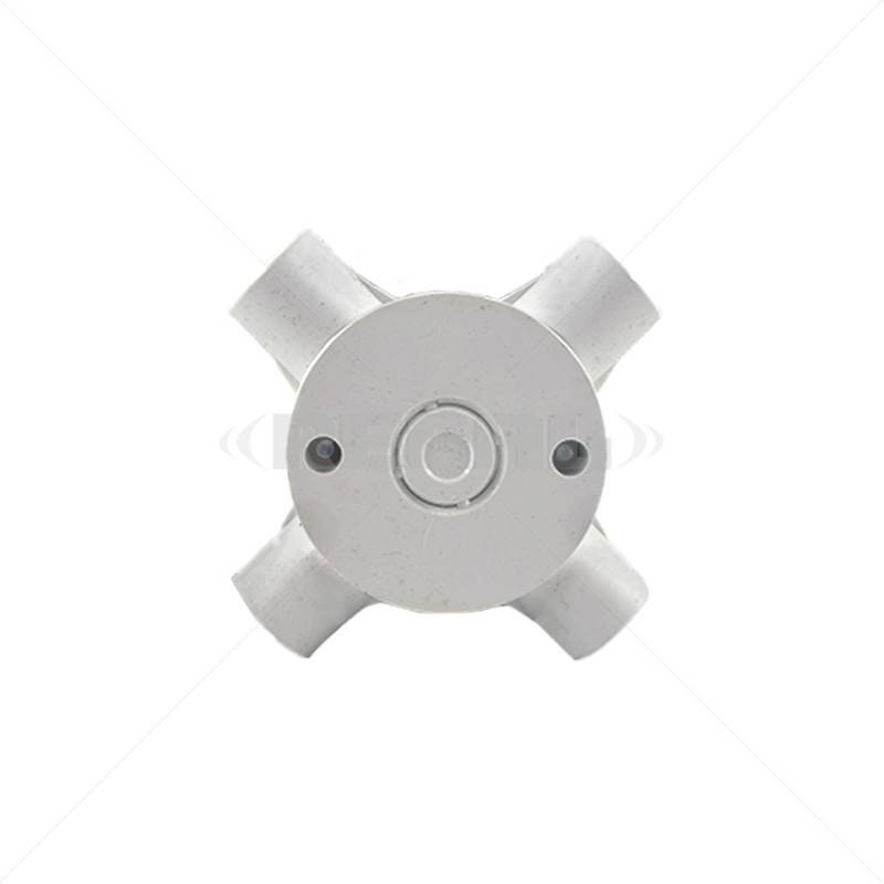 Conduit PVC - 20mm 4-Way Box with Lid and Screws