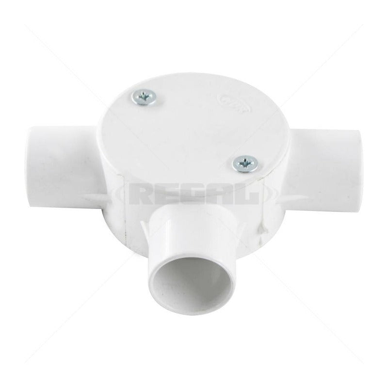 Conduit PVC 20mm 3-Way Box Lid & Screws - Securi-Prod | Guards on Duty Shop South Africa