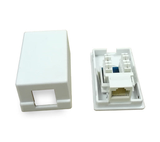 CAT6 Single Port Surface Mount Box