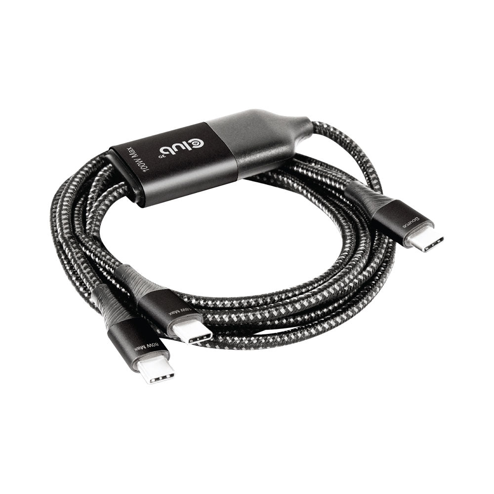 Club3d Cac-1527 Dual Type-c Cable 1.8m — CLUB3D | Guards on Duty Shop