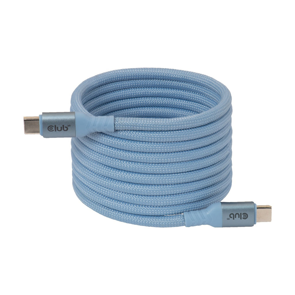 2m Usb-c Magnetic Coil 240w Pd3.1 Cable, Blue — CLUB3D | Guards on Duty Shop