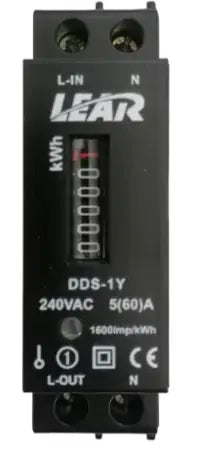 Lear Single Phase Electricity Meter 2 Pole