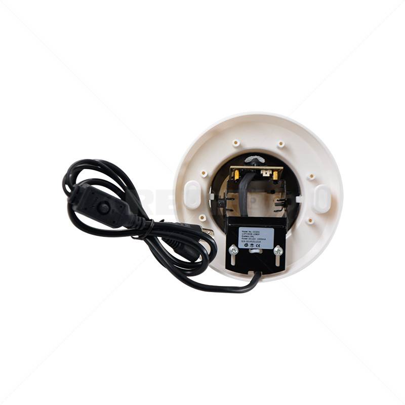 Securi-Prod Camera 1080P 4-in-1 3.7mm Lens in Smoke Detector Housing