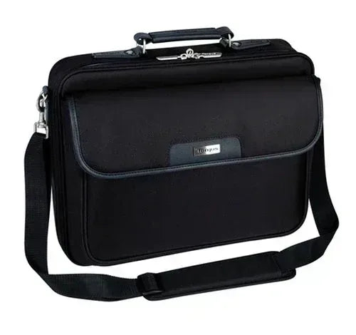 TARGUS NOTEPAC 15.6IN CLAMSHELL NOTEBOOK CASE PADDED NOTEBOOK COMPUTER COMPARTMENT, REINFORCED CUSHIONED HANDLE , NON-SKID SQUARE RUBBER FEET FOR SHOCK ABSORPTION, DUAL-PULL, SELF-HEALING NYLON ZIPPERS Guards On Duty Security