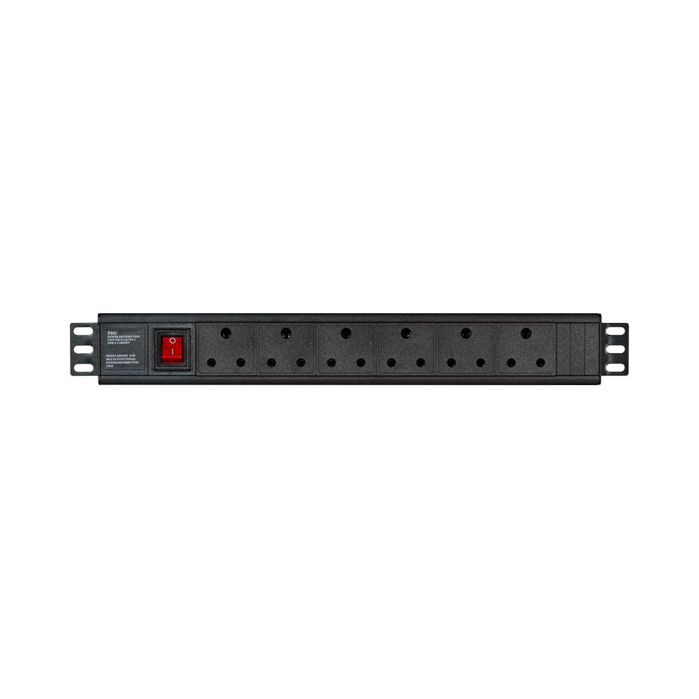 LINKQNET 6-PORT METAL RACKMOUNT PDU - C13 TO C14
