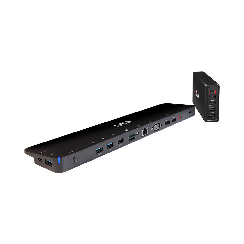 Usb C Universal Triple Docking Station (pd100w) — CLUB3D | Guards on Duty Shop