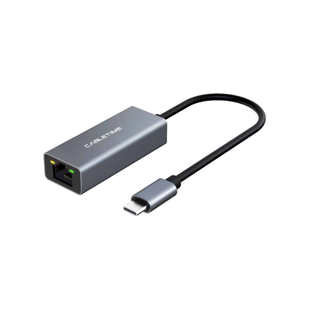 CABLETIME CB53G 15CM USB2.0 TYPE-C TO 10/100MBPS ETHERNET ADAPTER (CT-CML100-AG)