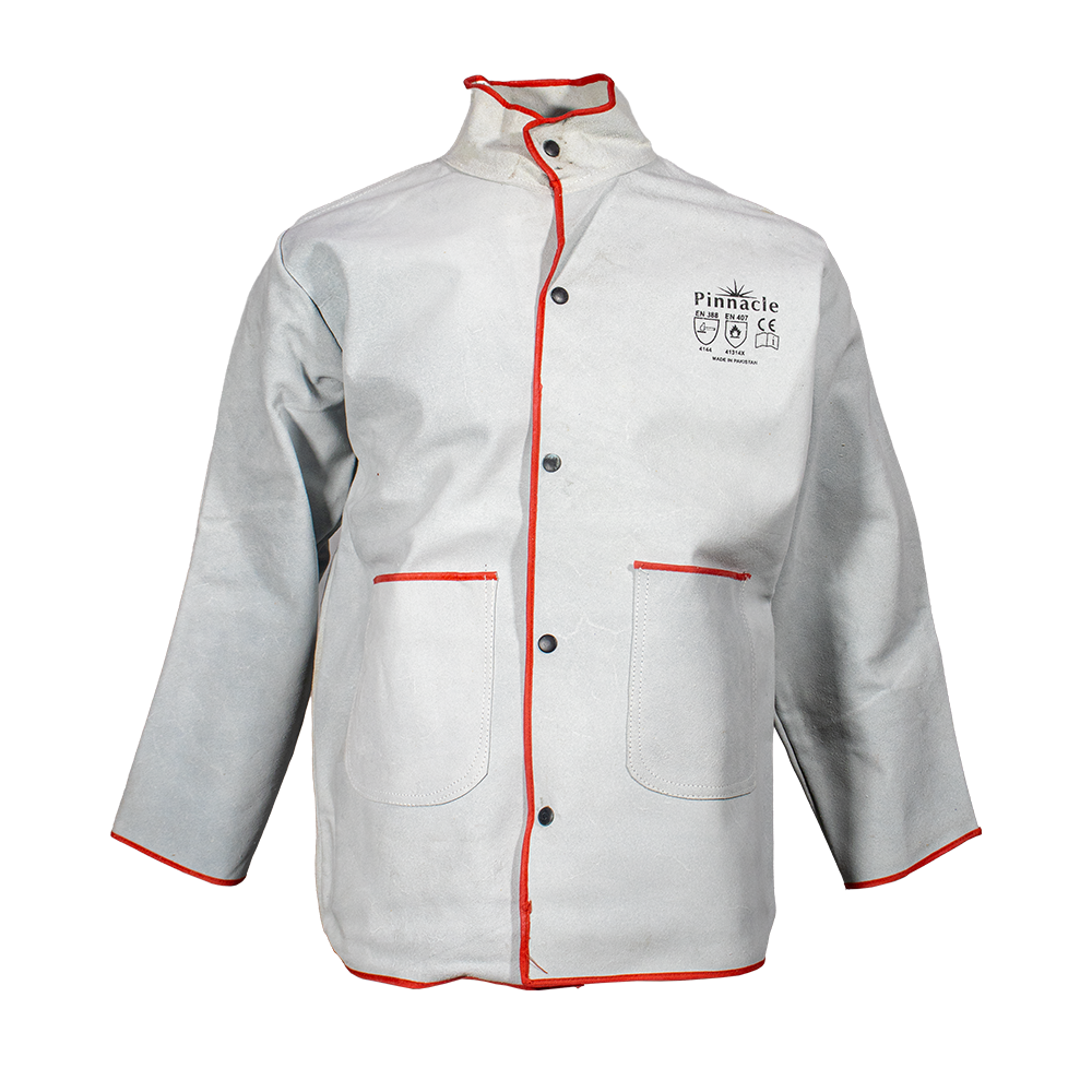 Pinnacle Chrome Leather Welding Jacket (M – 4XL)