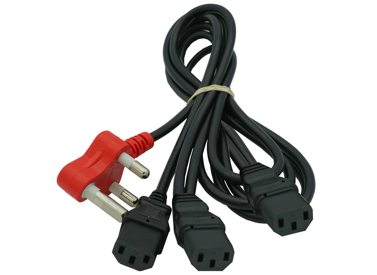 Dedicated 3 Way IEC Power Cable - Guards On Duty Shop & Security Guards
