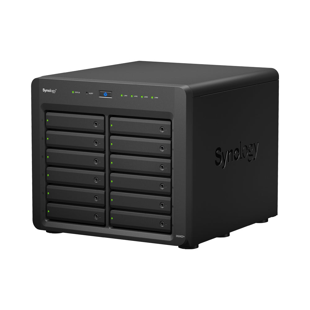 SYNOLOGY DISKSTATION DS2422+ 12-BAY NAS - AMD RYZEN V1500B 2.2GHZ QUAD-CORE CPU, 4GB RAM, DISKLESS - Guards On Duty Shop & Security Guards