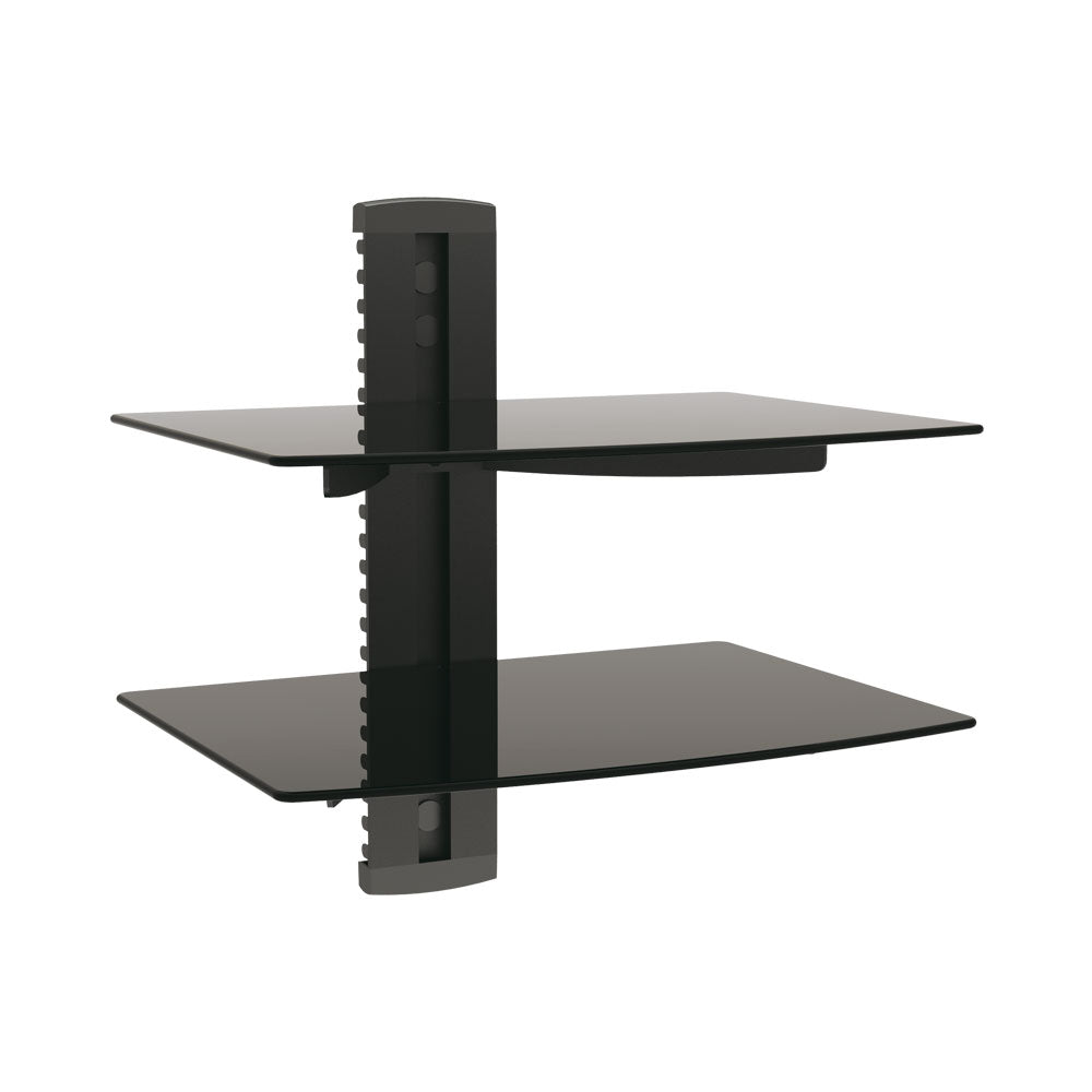 Bracket Dvd,2 Shelves 6mm Black Glass, 8kg.. — LinkQnet | Guards on Duty Shop