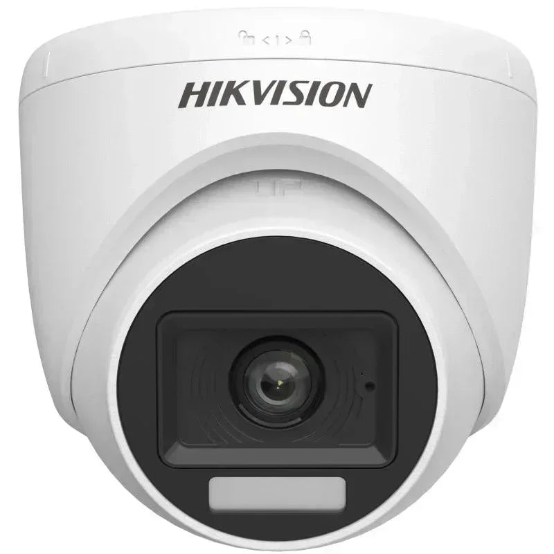 Hikvision 2MP Smart Hybrid Light Audio Fixed Turret Camera Guards On Duty Security