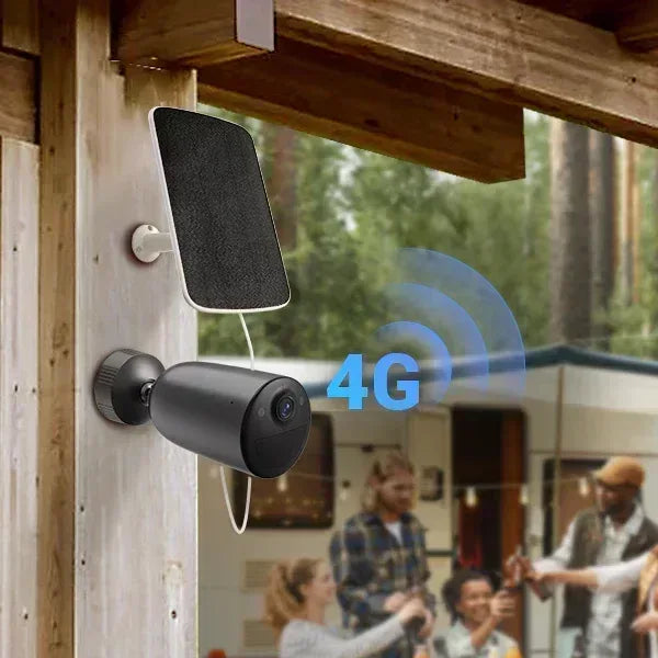 EZVIZ EB3 4G 2K Smart Security Battery Camera Solar Kit Guards On Duty Security