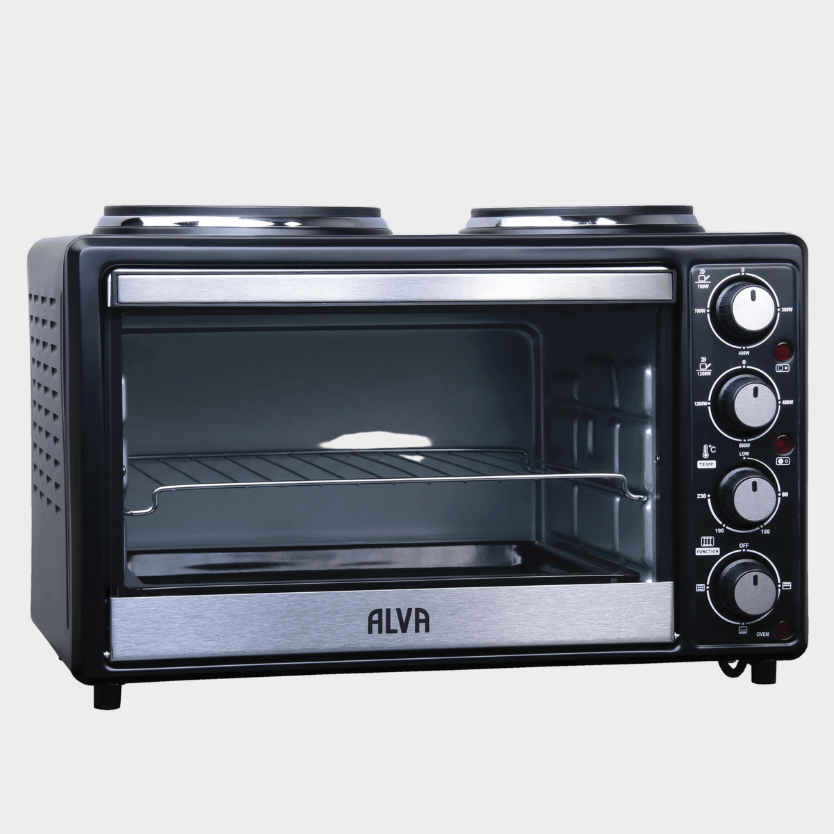 Alva Mini Kitchen - 25L Electric Oven With 2 Plate Stove