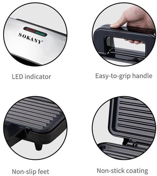 Sokany Multifunctional Grill Maker- Non-Stick