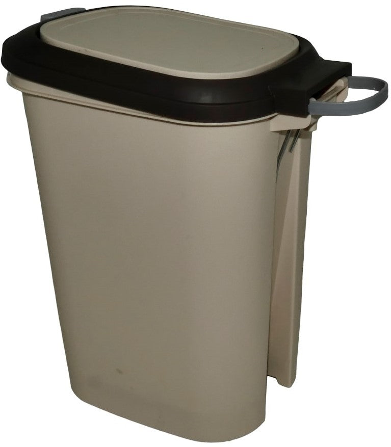 Casey 10 Litre Step On Pedal Waste Bin Beige And Brown