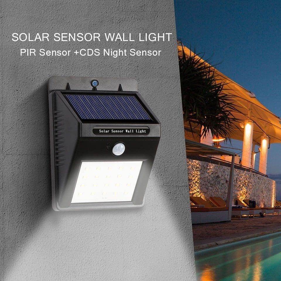 Solarix Solar 20 LED Wall Light and Night Sensor
