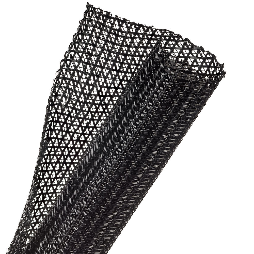 1m Wrappable Split Braid 31.8mm Black (f6n1.25bk) — Techflex | Guards on Duty Shop