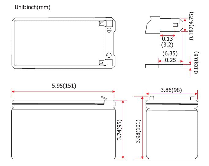 Forbatt 12Volt 12AH Battery