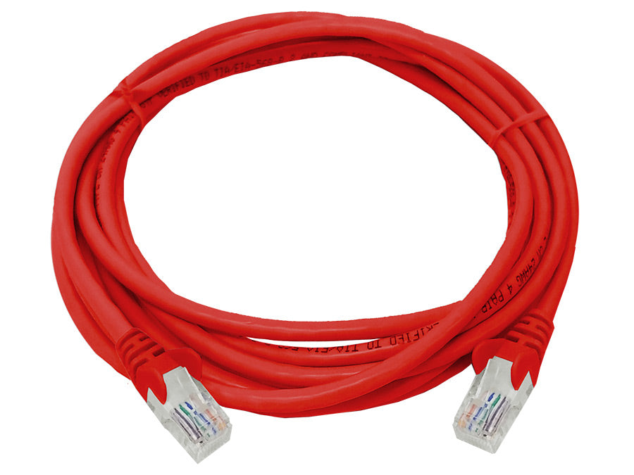 Linkbasic 3 Metre UTP Cat5e Flylead Red - Guards On Duty Shop & Security Guards