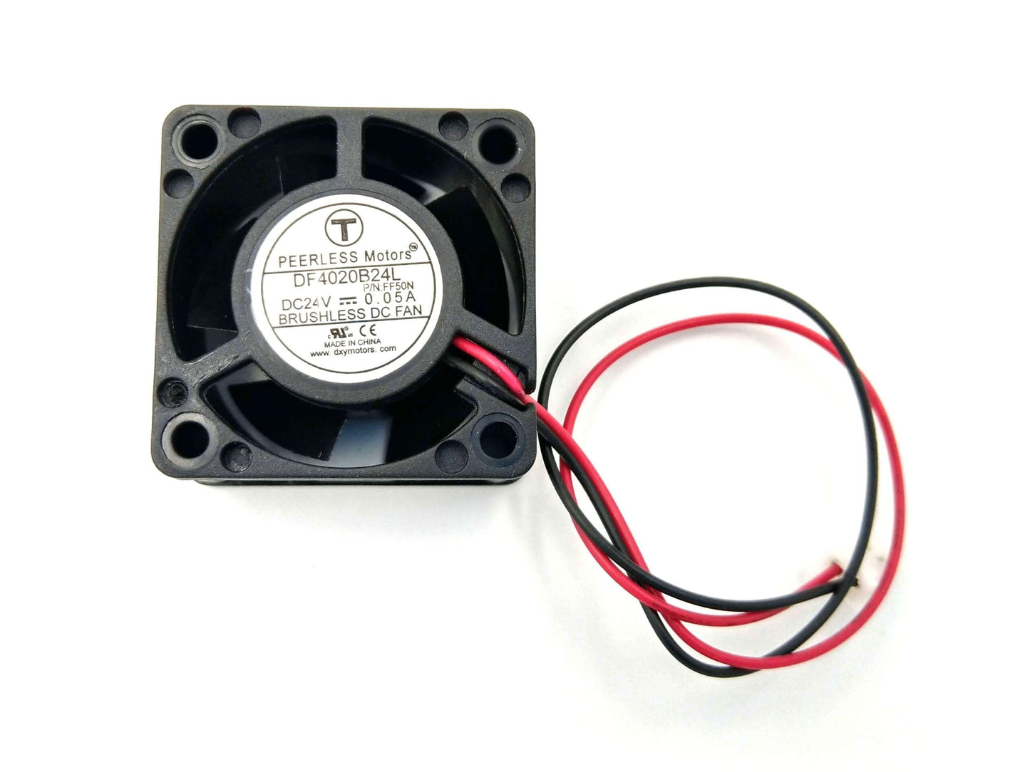Flashforge 4020 Fan - Red And Black - DF4020B24L - 24v