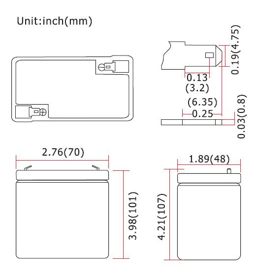 Forbatt 6Volt 4.5AH Battery
