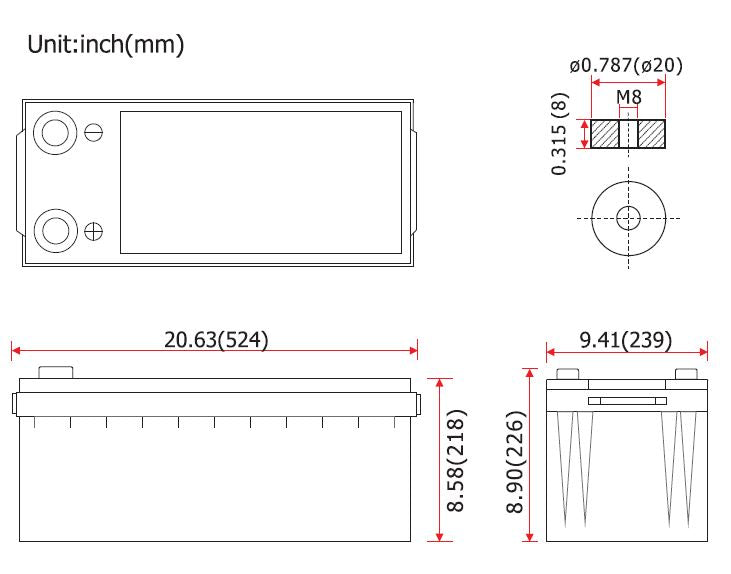 Forbatt 12Volt 200AH Gel Battery