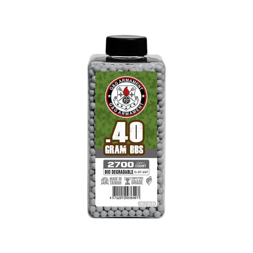 G&G Armament Pellets BBs 0.40G Bottle 2700 Count Grey