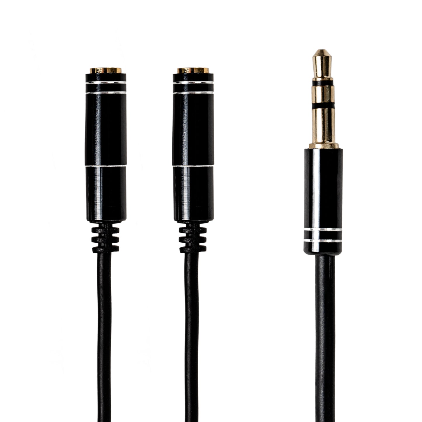 Gizzu 3-Pole Audio Splitter Cable - Black - Guards On Duty Shop & Security Guards