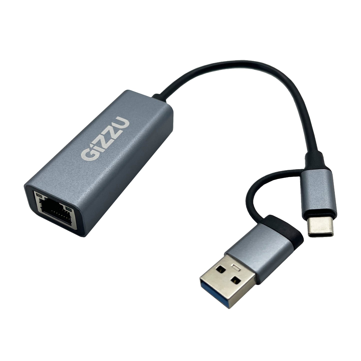 Gizzu High Speed Type-C/A to Gigabit Adapter Poly - Guards On Duty Shop & Security Guards