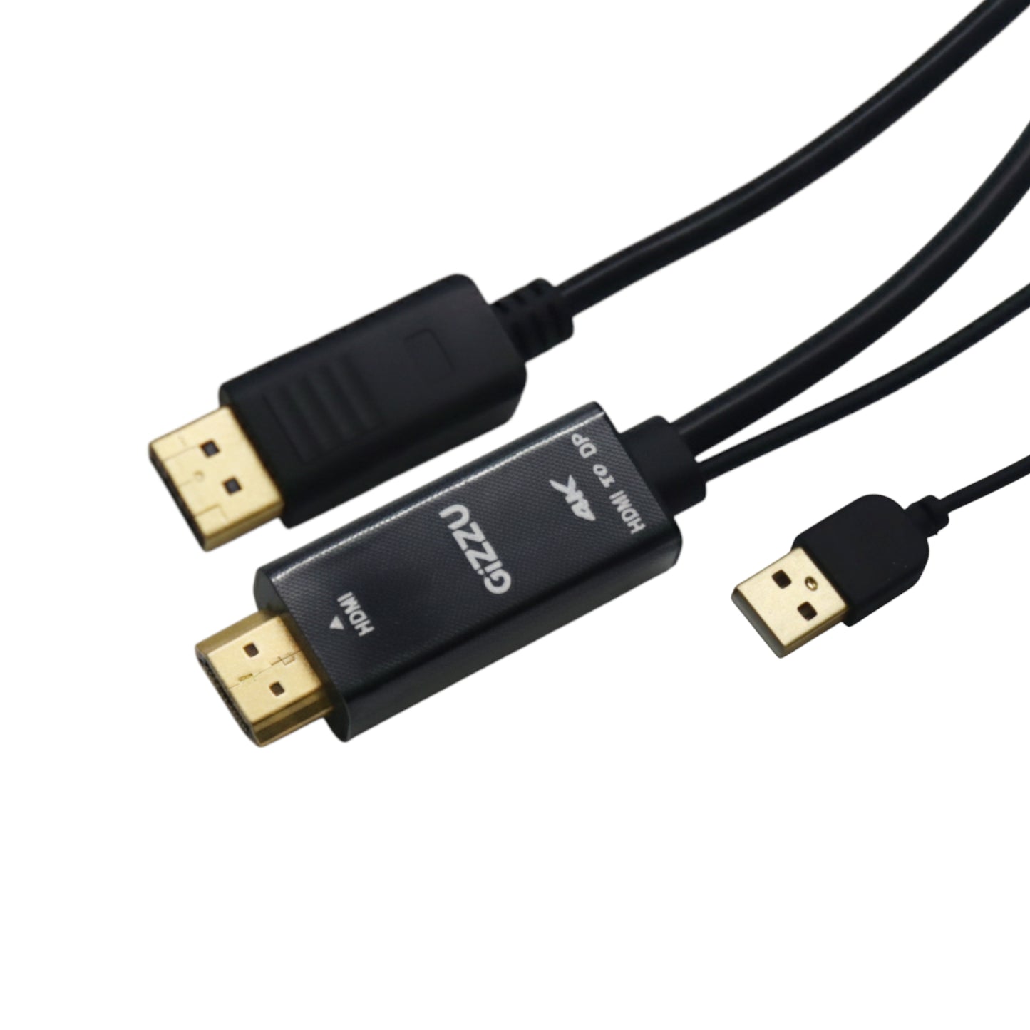 Gizzu 4K HDMI to DP Cable (1.8m) - Black - Guards On Duty Shop & Security Guards