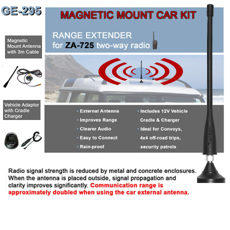 Zartek 2 Way Radio ZA-725 Guards On Duty Security