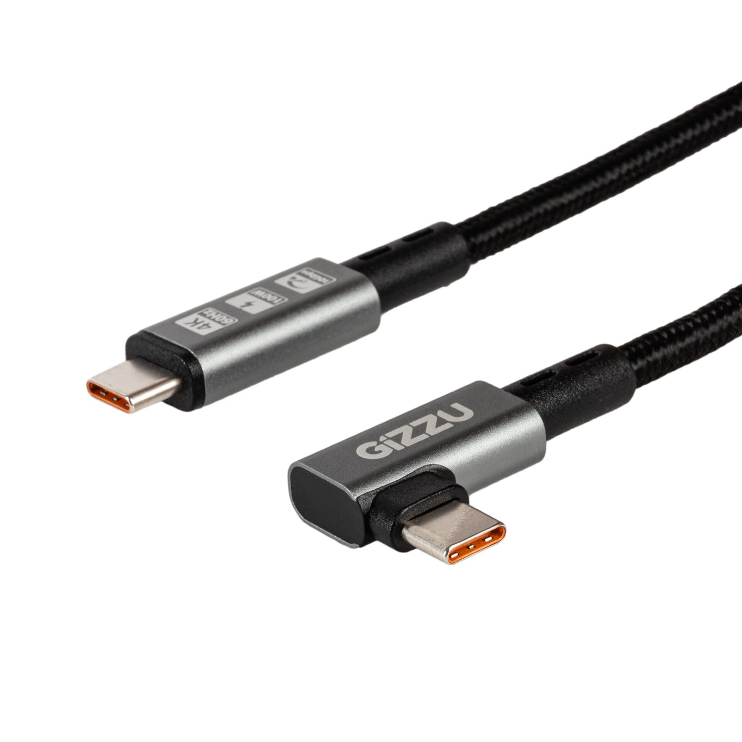 Gizzu 100W 10Gbps Type-C Angled 1m Cable - Guards On Duty Shop & Security Guards