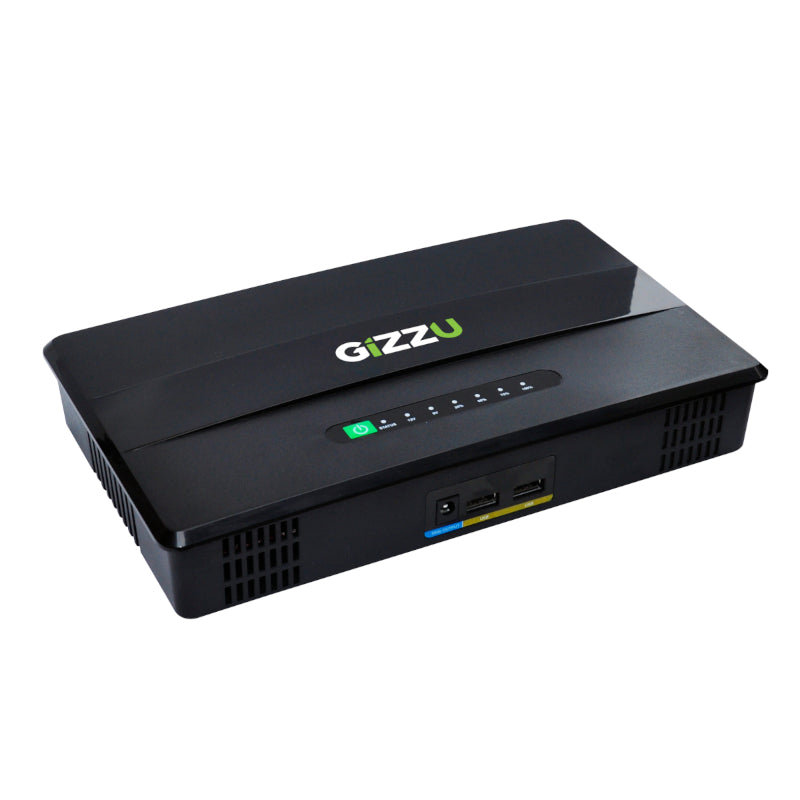 GIZZU 60W 65Wh 17600mAh Mini POE DC UPS Lithium - Black - Guards On Duty Shop & Security Guards