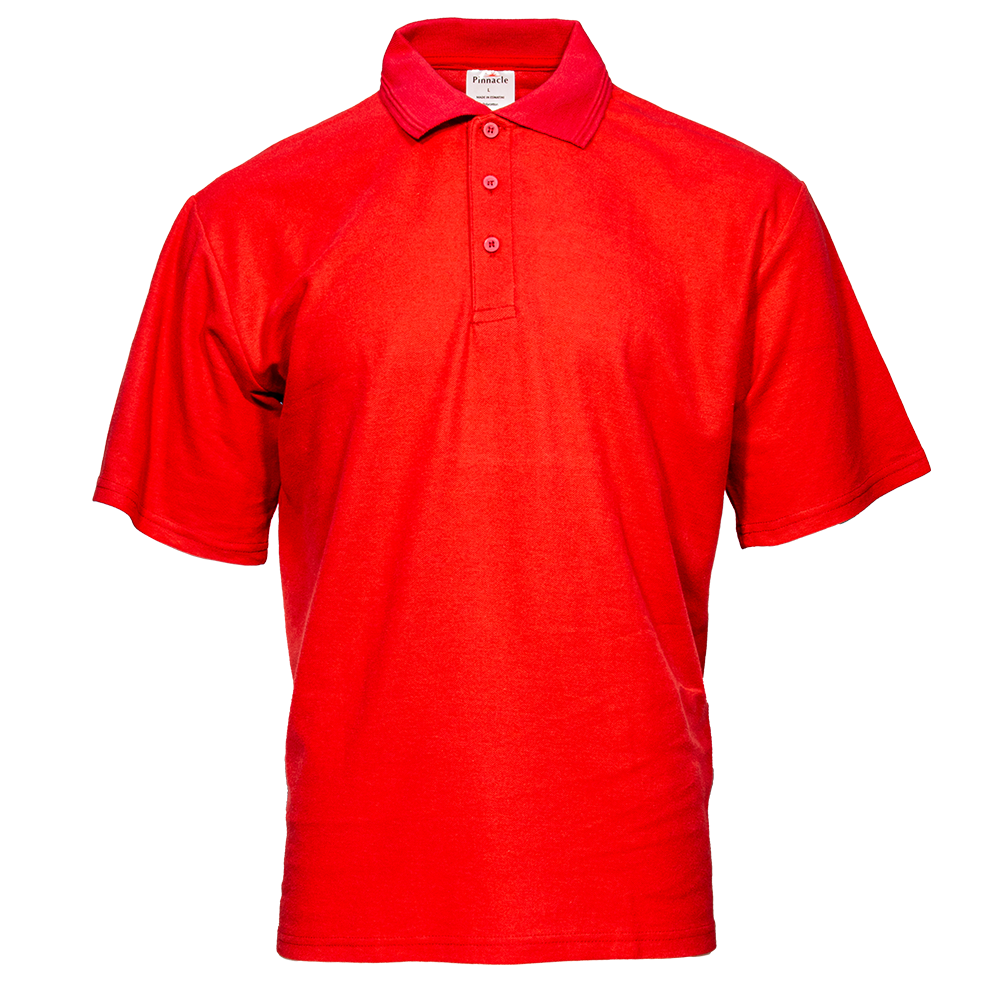 Pinnacle Golf Shirt Red Polycotton (S – 3XL) (Pack of 3)