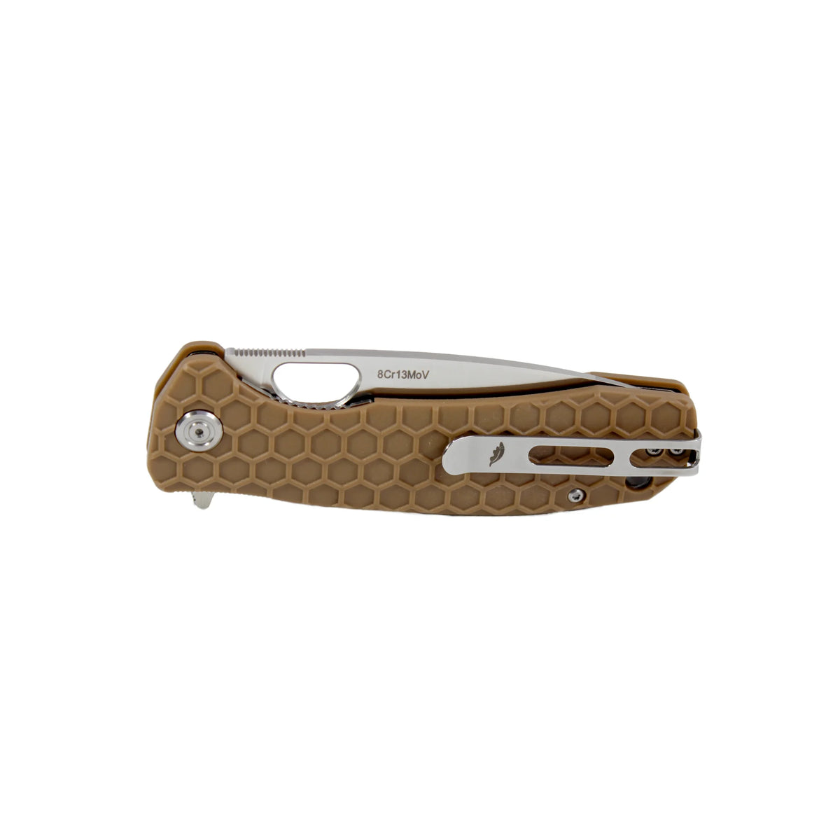 Honey Badger Flipper 8Cr13MoV - Large - Tan