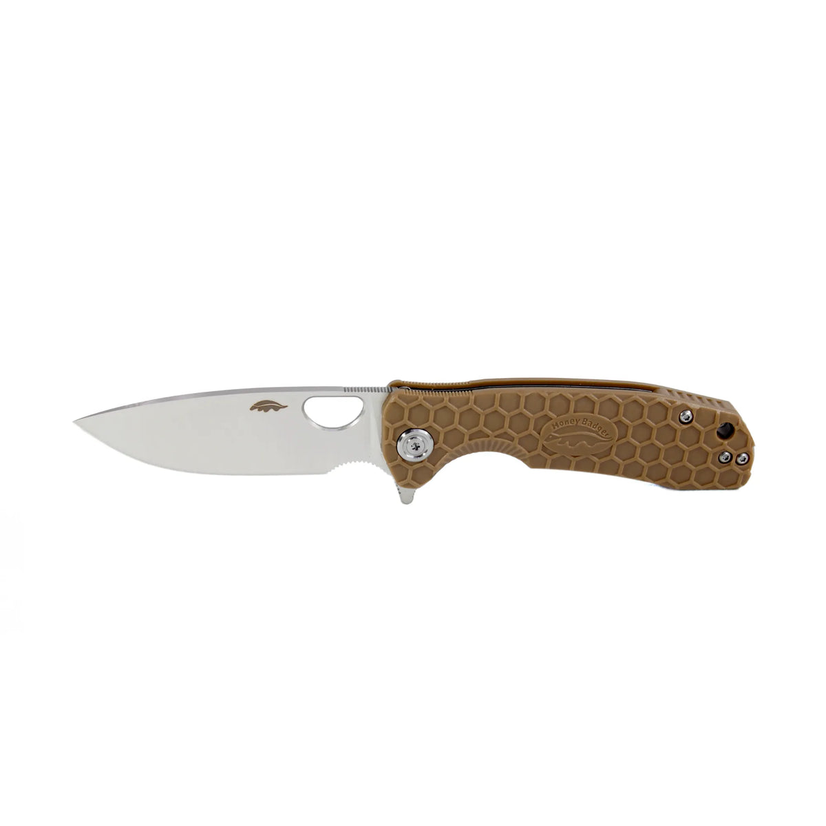 Honey Badger Flipper 8Cr13MoV - Medium - Tan
