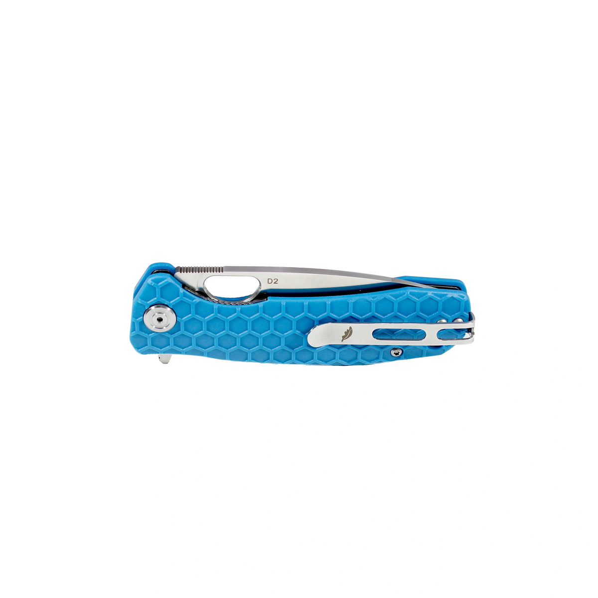Honey Badger Flipper D2 - Large (No Choil) - Blue