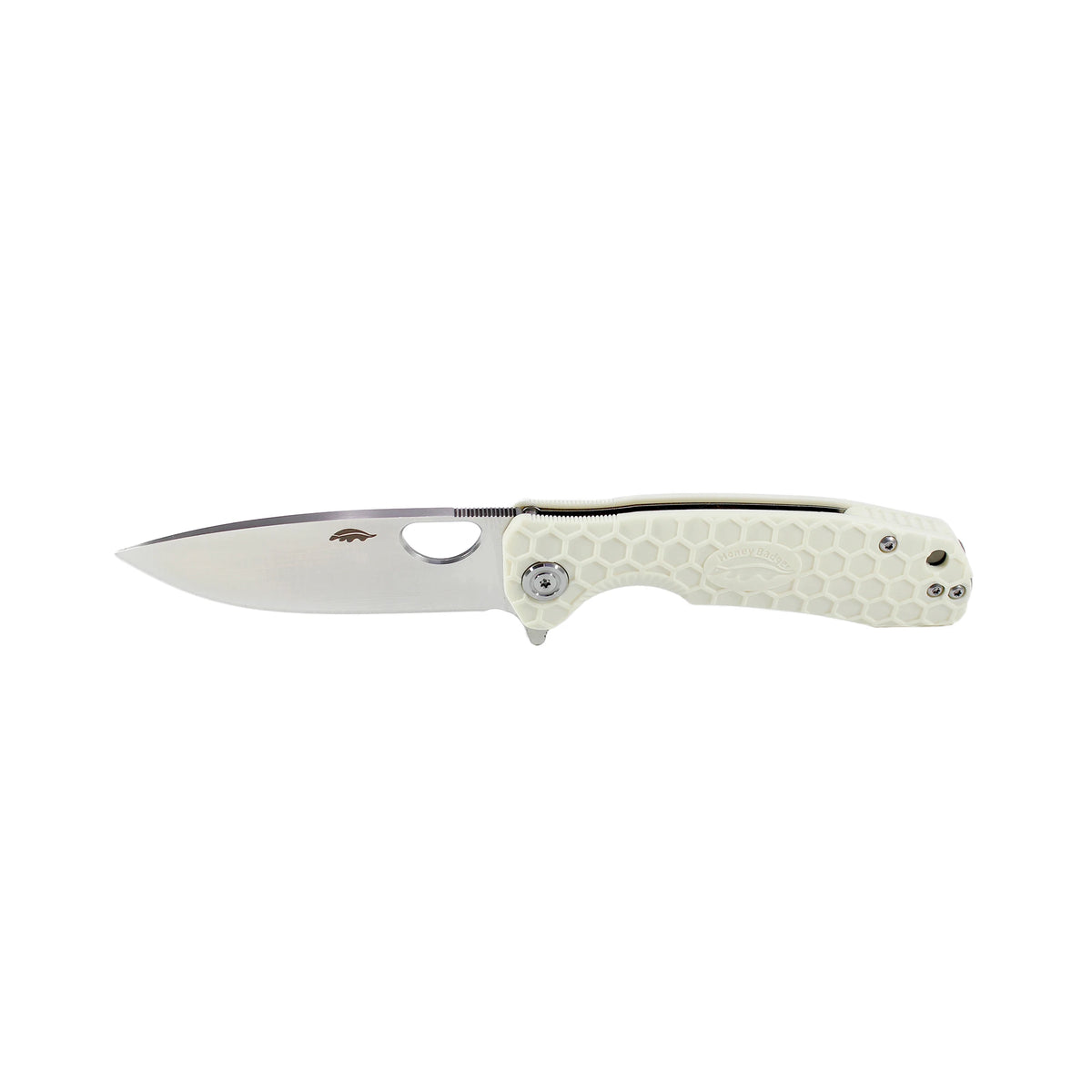 Honey Badger Flipper D2 - Small (No Choil) - White