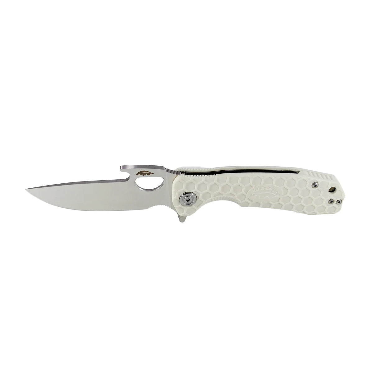 Honey Badger Opener 8Cr13MoV - Medium - White
