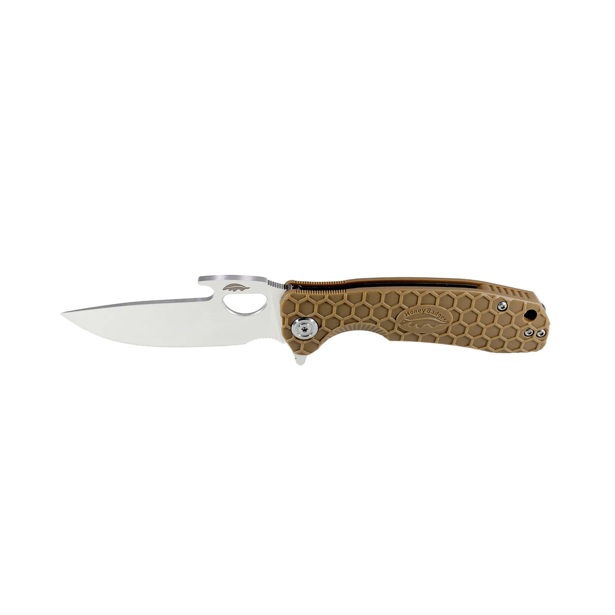 Honey Badger Opener 8Cr13MoV - Small - Tan