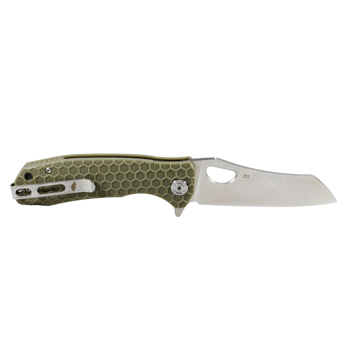 Honey Badger Wharncleaver D2 - Large (No Choil) - Green