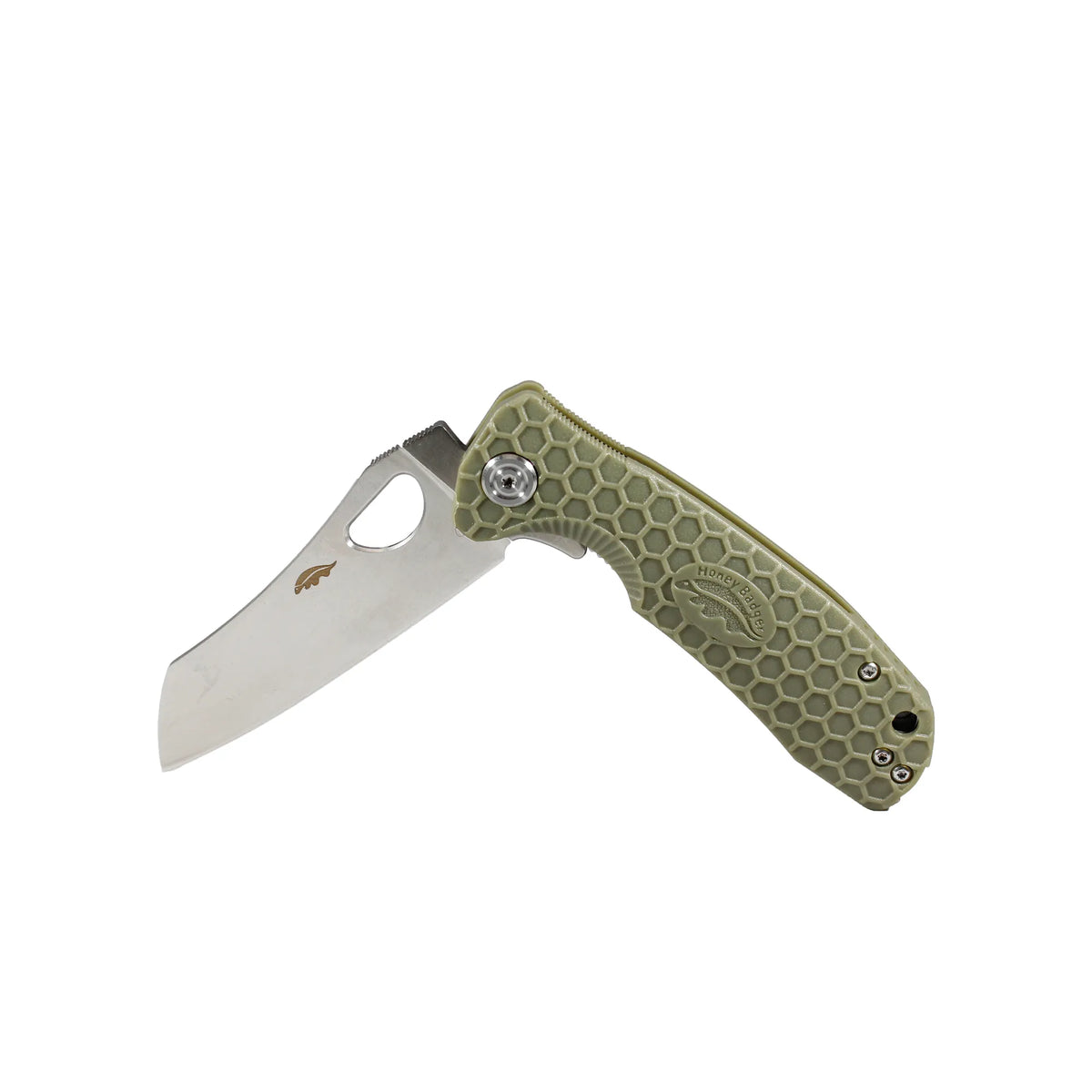 Honey Badger Wharncleaver D2 - Large (No Choil) - Green
