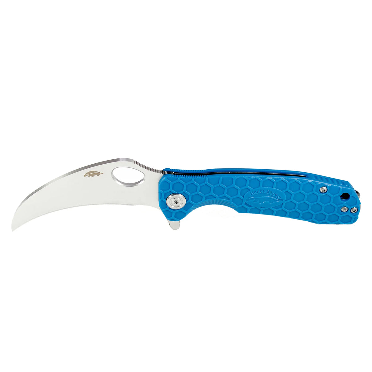 Honey Badger Claw Plain 8Cr13MoV - Large - Blue